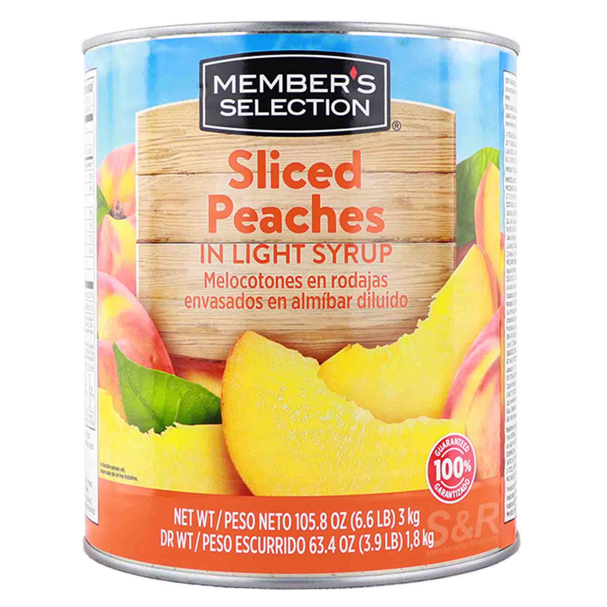 Member’s Selection Sliced Peaches in Light Syrup 3kg
